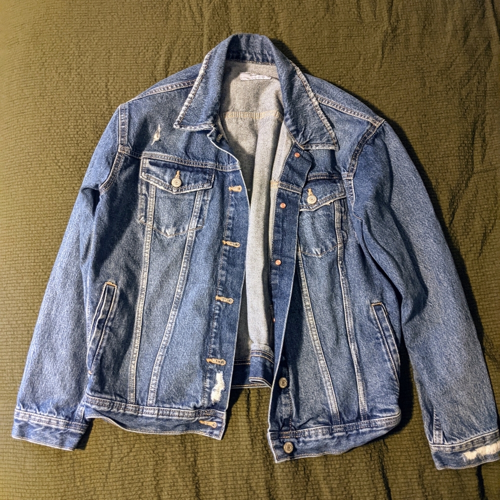 Boyfriend style jean jacket